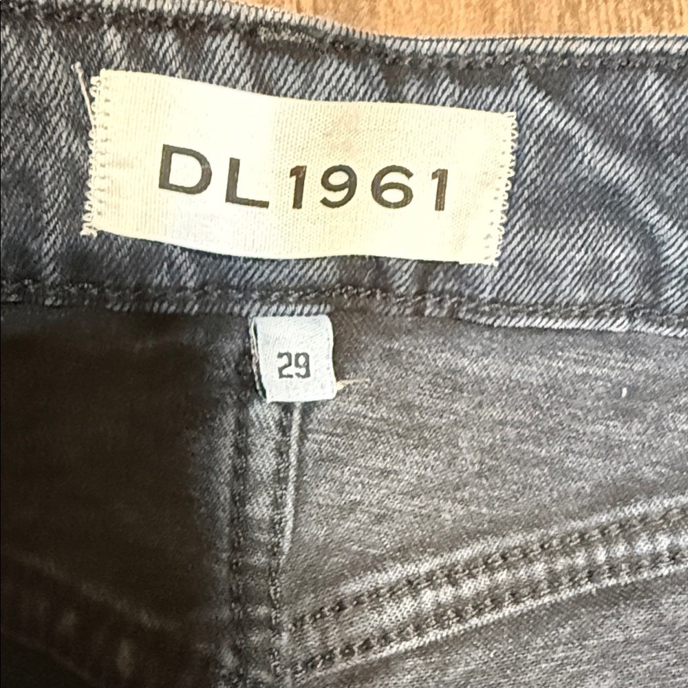 DL1961 Midnight Black Studded Straight Leg Jeans - Picture 4 of 7